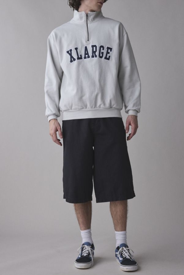 Slide View: 3: XLARGE Arch Logo Graphic Half Zip Pullover Sweatshirt