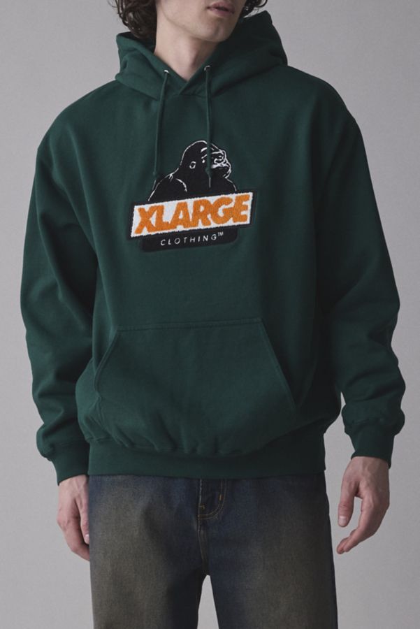 Slide View: 4: XLARGE Slanted OG Logo Graphic Hoodie Sweatshirt