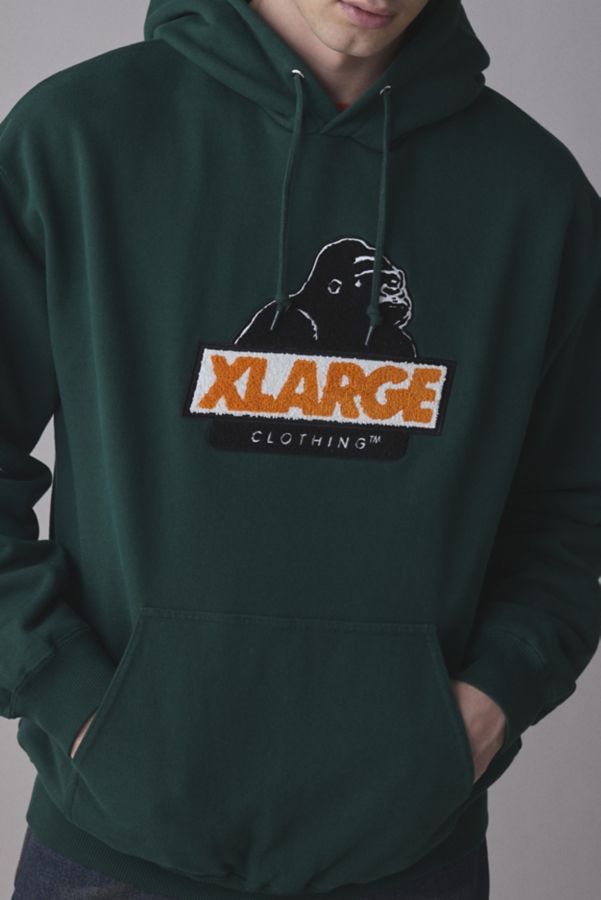 Slide View: 1: XLARGE Slanted OG Logo Graphic Hoodie Sweatshirt