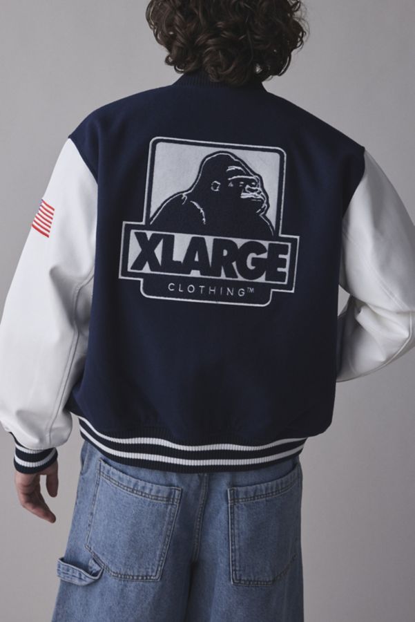 Slide View: 2: XLARGE OG Logo Varsity Jacket