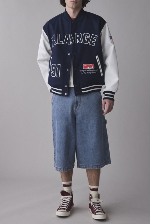 Slide View: 3: XLARGE OG Logo Varsity Jacket