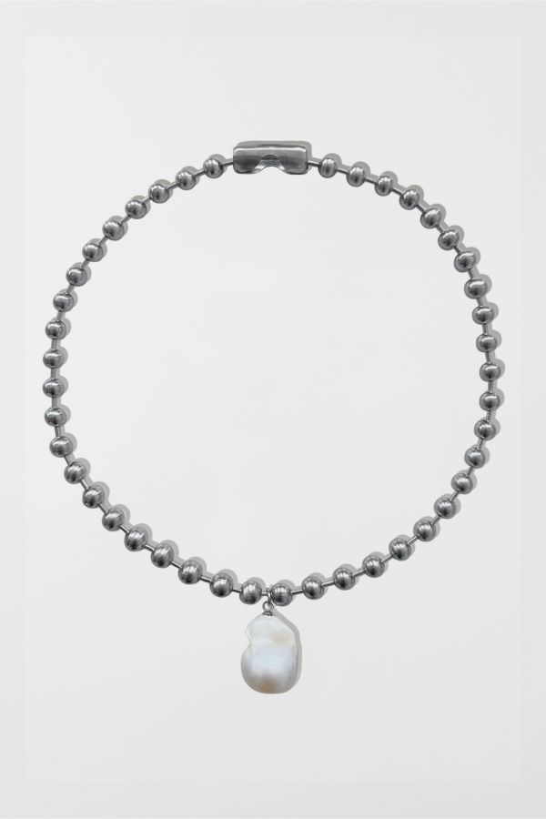 Slide View: 1: Five Fourty Nine Sloane Baroque Pearl Ball Bead Necklace