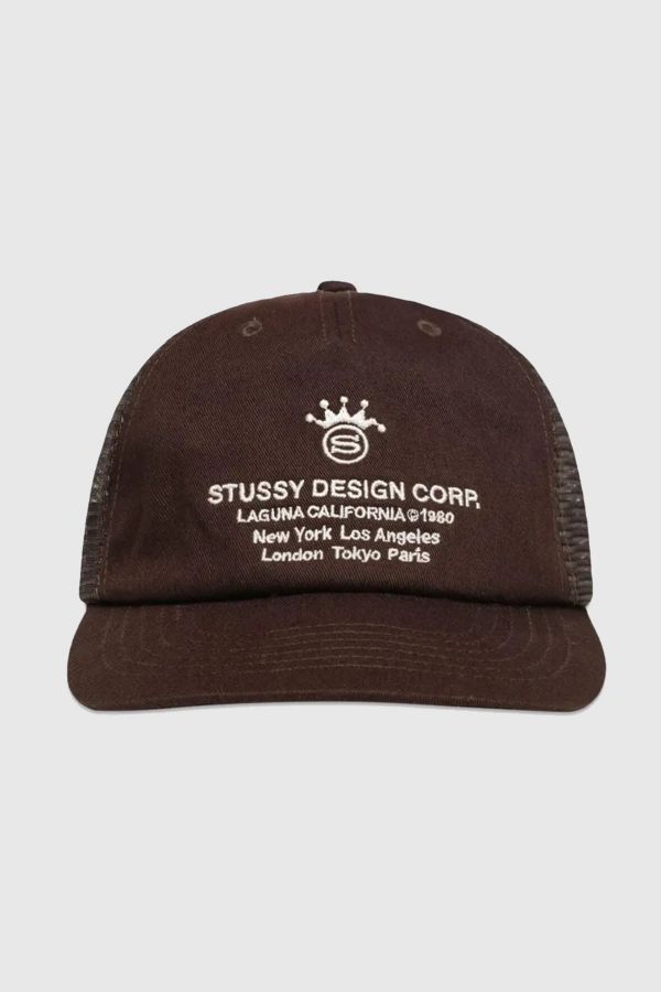 Slide View: 2: Stussy Low Profile Design Corp. Trucker Snapback Hat