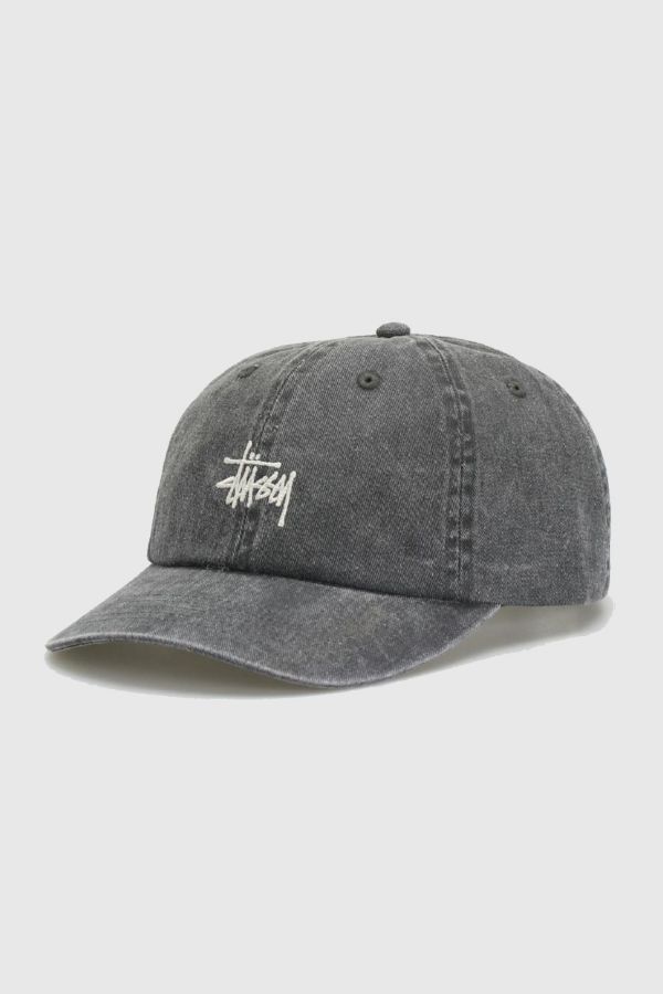 Slide View: 1: Stussy Low Profile Basic Washed Strapback Hat