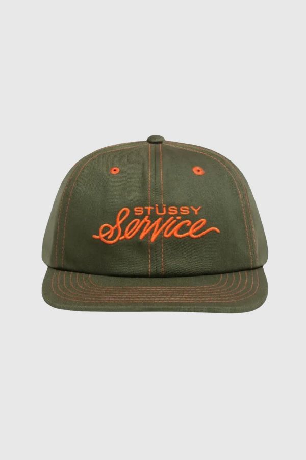 Slide View: 1: Stussy Mid-Depth Service Snapback Hat