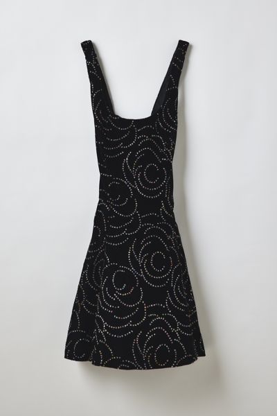 Vintage Embellished Velvet Mini Prom Dress