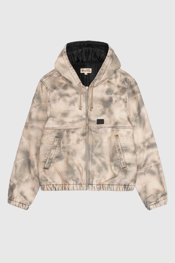 Slide View: 1: Stussy Work Jacket Stenpat Camo