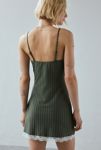 Thumbnail View 5: UO Devin Pinstripe Lace-Trim Cami Mini Dress