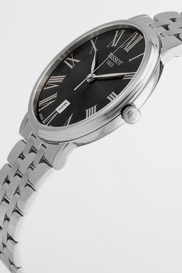 Slide View: 2: Tissot Carson Premium Quartz Black Dial Watch