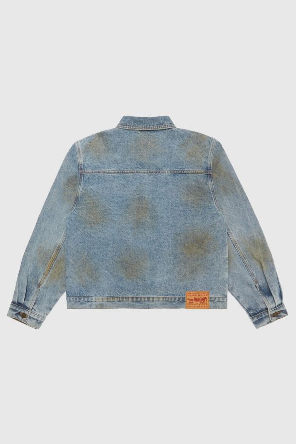 Slide View: 2: Fugazi Stone Rivet Denim Jacket