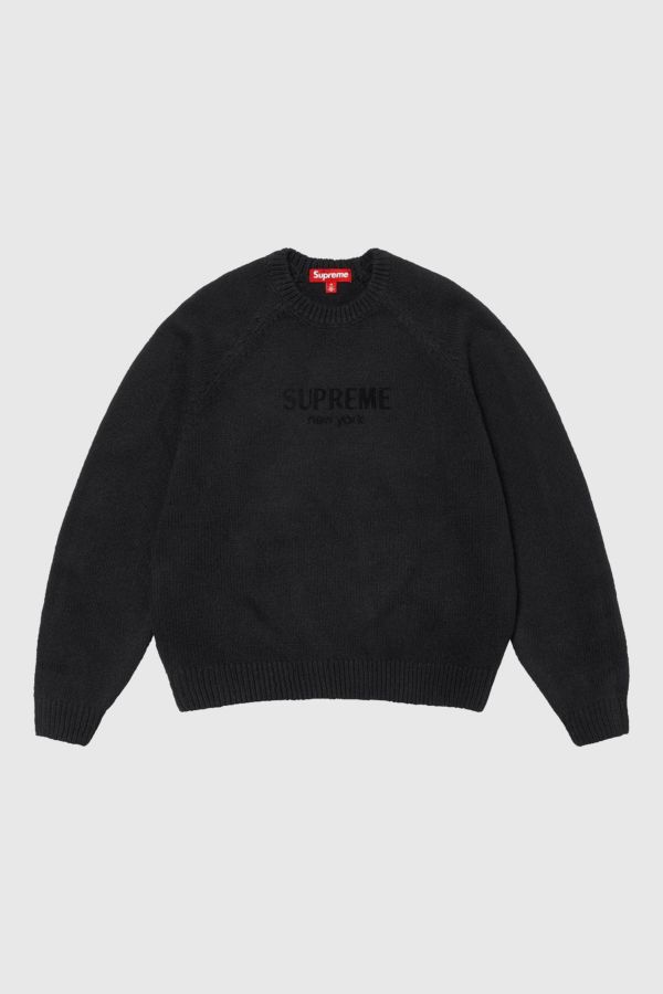 Slide View: 1: Supreme Flocked Logo Sweater