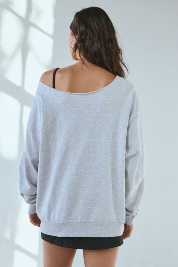 Slide View: 4: West Coast Champions Oversized Off-The-Shoulder Sweatshirt