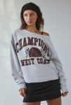 Thumbnail View 1: West Coast Champions Oversized Off-The-Shoulder Sweatshirt