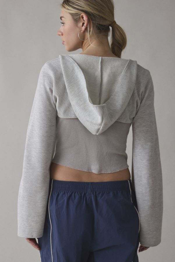 Slide View: 3: Urban Renewal Remnants Hooded Shrug Top