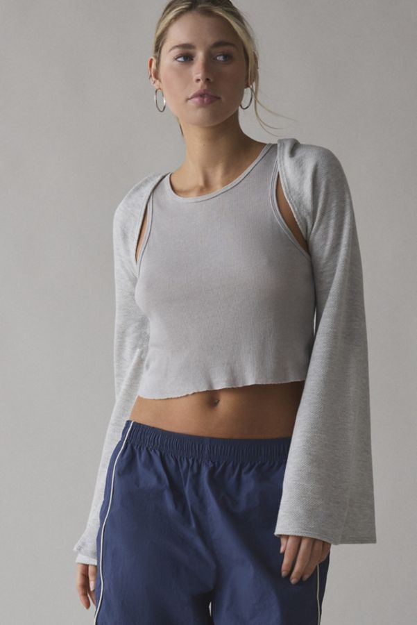 Slide View: 1: Urban Renewal Remnants Hooded Shrug Top