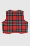 Thumbnail View 2: Reworked Woolen Plaid Tie Vest 01