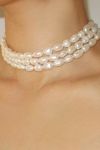 Thumbnail View 3: RIMOR The 3 Row Baroque Pearl Choker Necklace