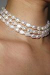 Thumbnail View 1: RIMOR The 3 Row Baroque Pearl Choker Necklace