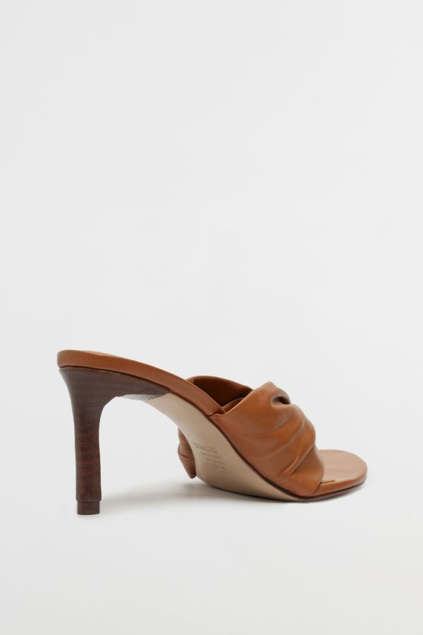 Slide View: 4: Schutz Lori Knotted Thong Mule Heel