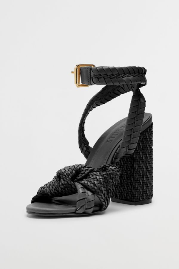 Slide View: 2: Schutz Khari Woven Heeled Sandal