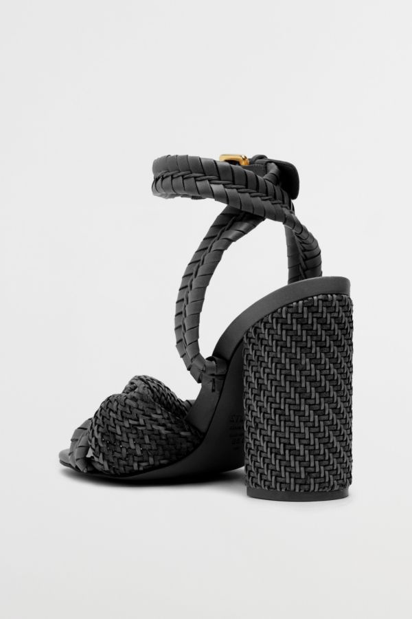 Slide View: 4: Schutz Khari Woven Heeled Sandal