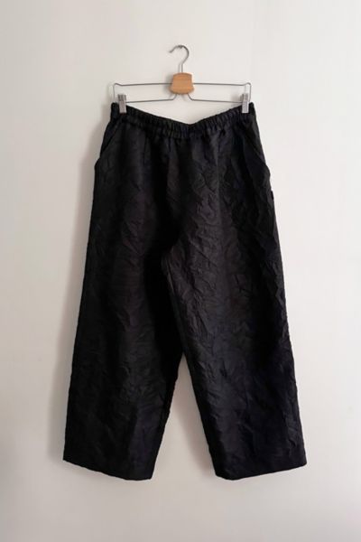 Stussy Relaxed Crinkled Black Beach Pant