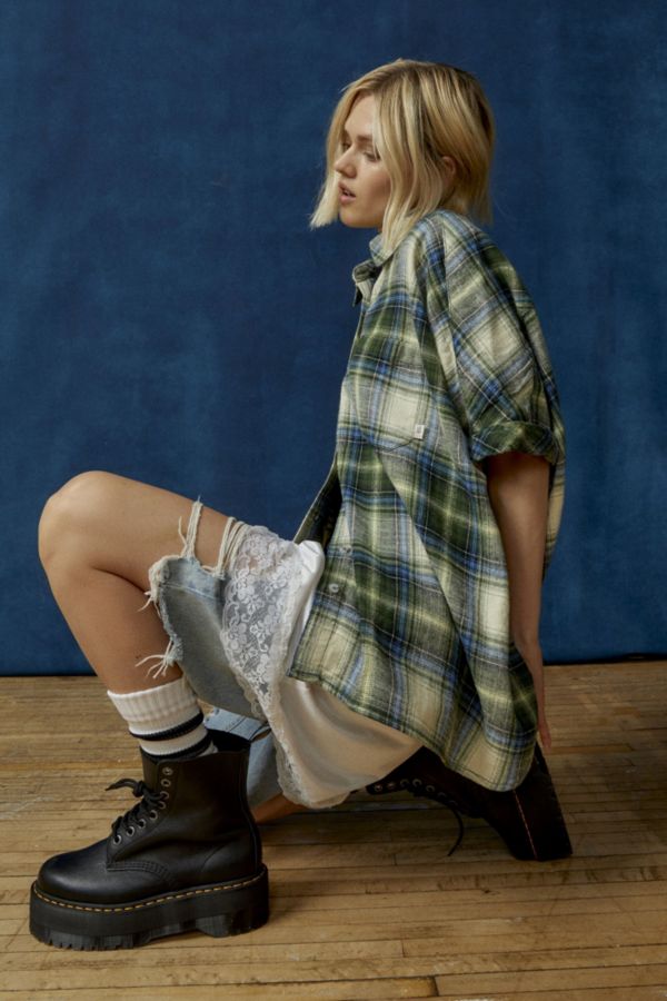 Slide View: 3: BDG Head Over Heels Flannel Button-Down Shirt