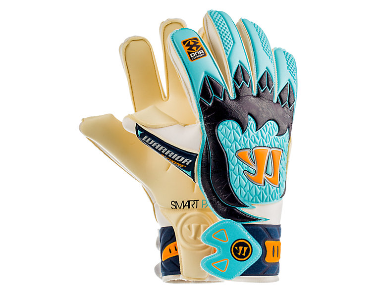Skreamer Pro Goalkeeper Gloves, White with Blue Radiance & Insignia Blue image number 1