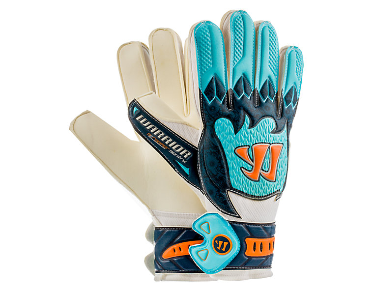 Skreamer Sentry Goalkeeper Gloves, White with Blue Radiance & Insignia Blue image number 1