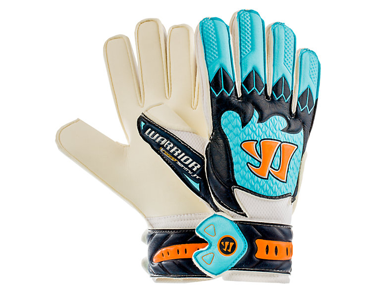 Skreamer Sentry Junior Goalkeeper Gloves, White with Blue Radiance & Insignia Blue image number 0