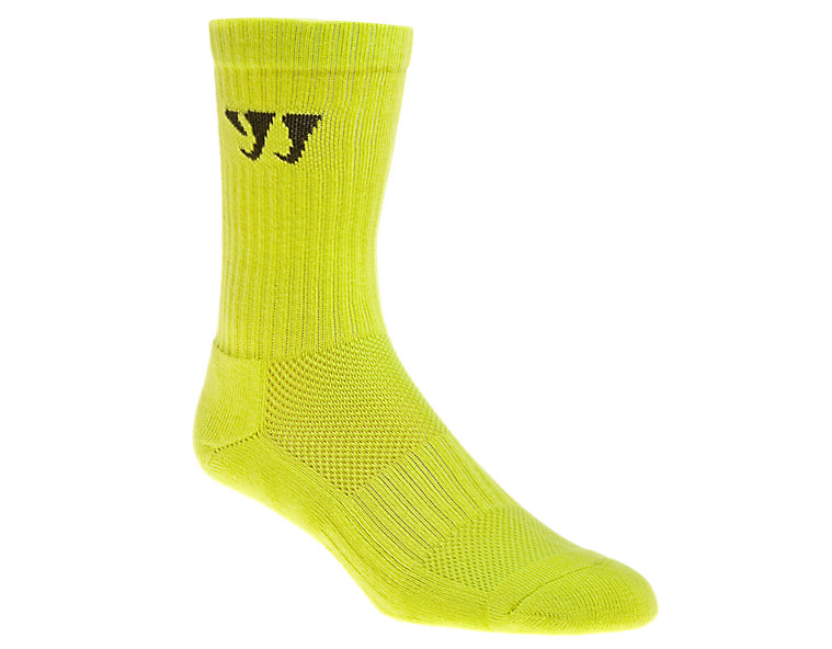 Crew Socks (Single), Neon Yellow image number 0