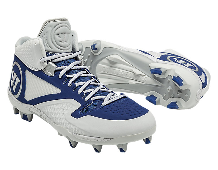 Adonis 2.0 Cleat, White with Blue image number 3