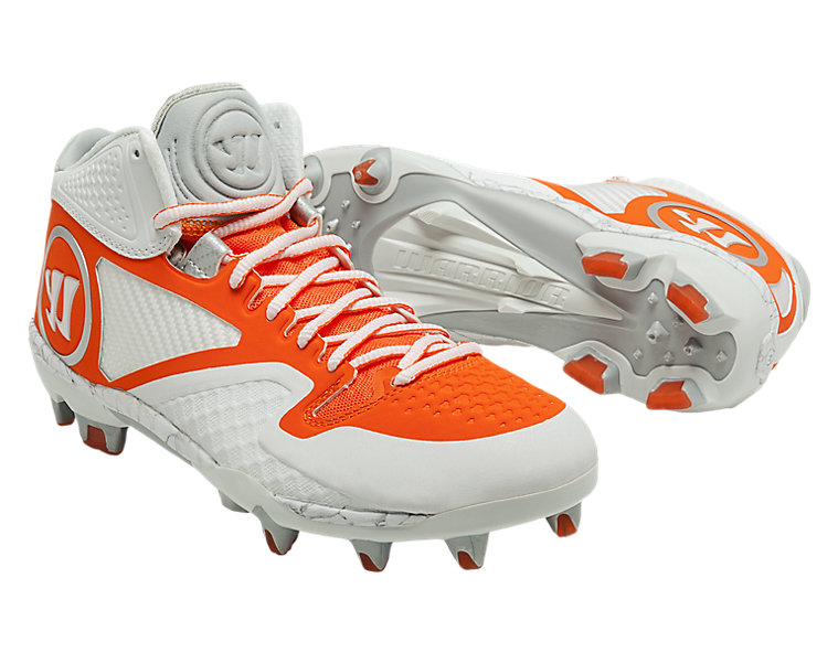 Adonis 2.0 Cleat, White with Orange image number 3