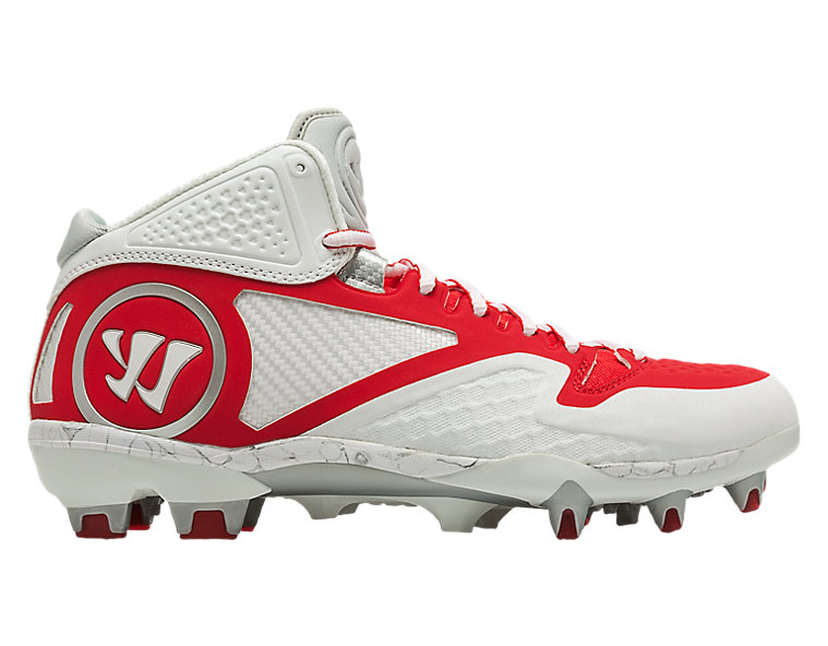 Adonis 2.0 Cleat, White with Red image number 0
