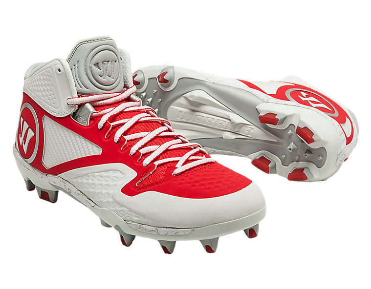Adonis 2.0 Cleat, White with Red image number 3