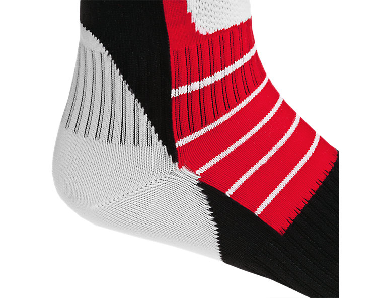 Dynasty AX2 Hockey Socks, White with Black & Red image number 2