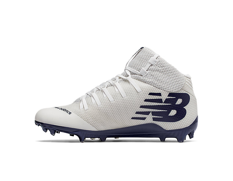 Burn X Mid Cleat, White with Navy image number 1