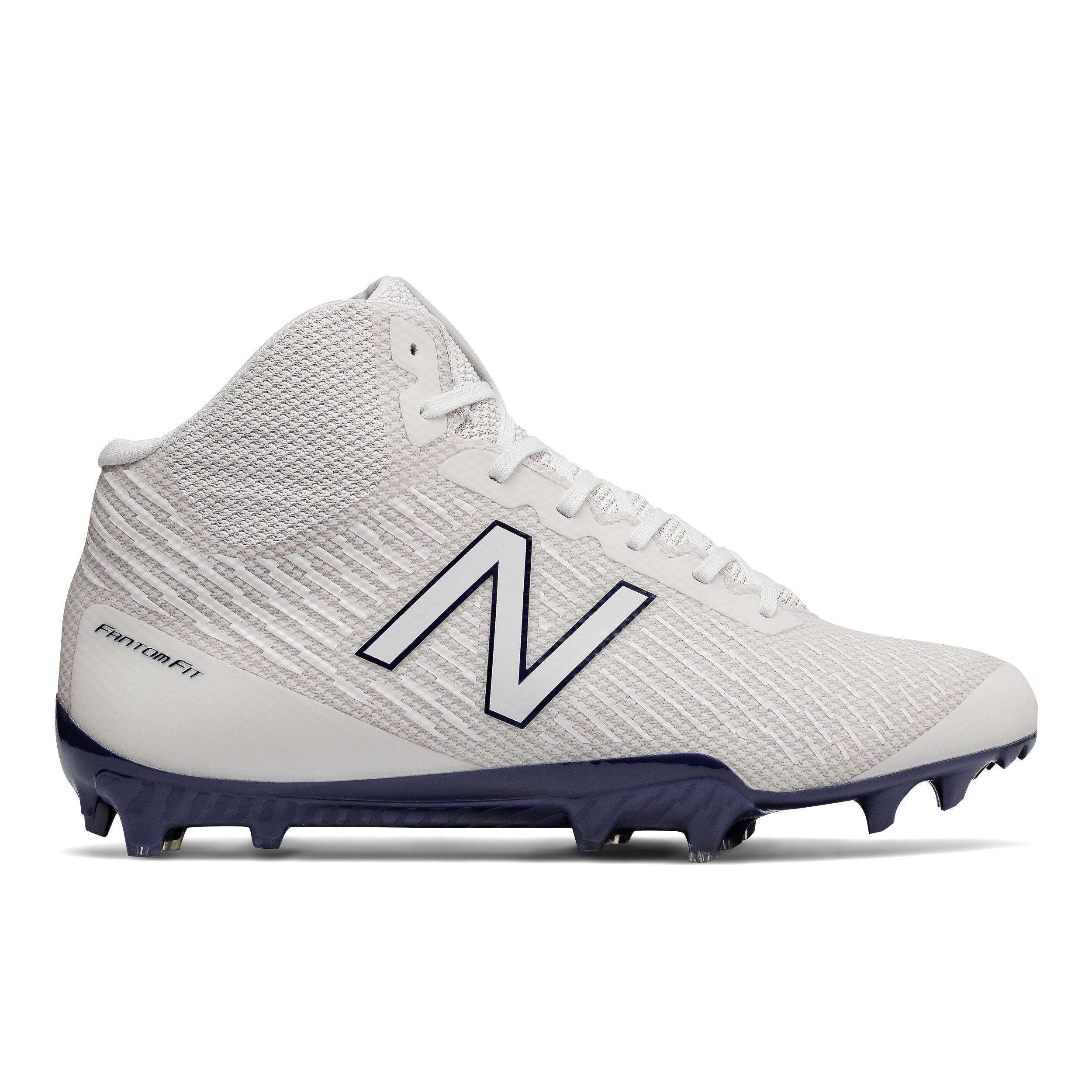 Burn X Mid Cleat, White with Navy image number 0