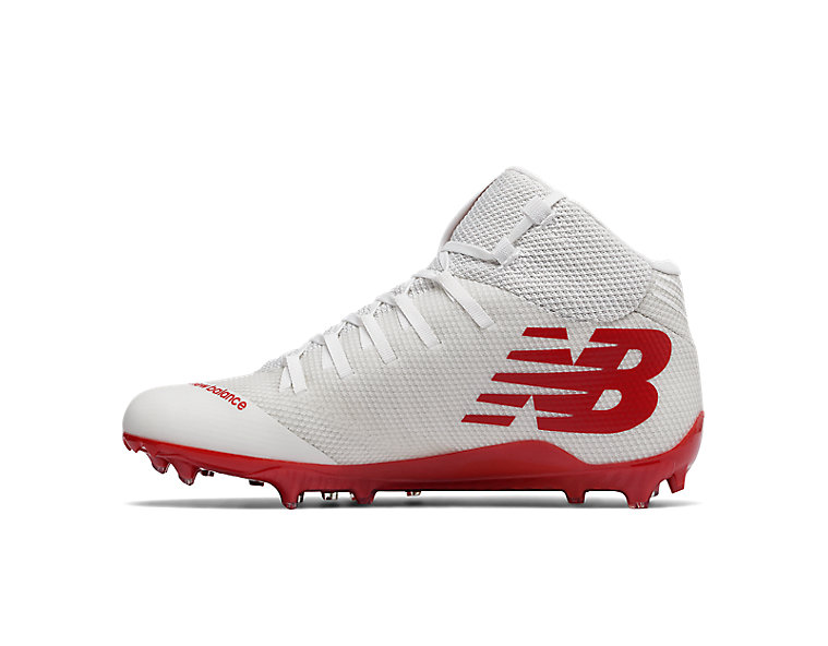 Burn X Mid Cleat, White with Red image number 1