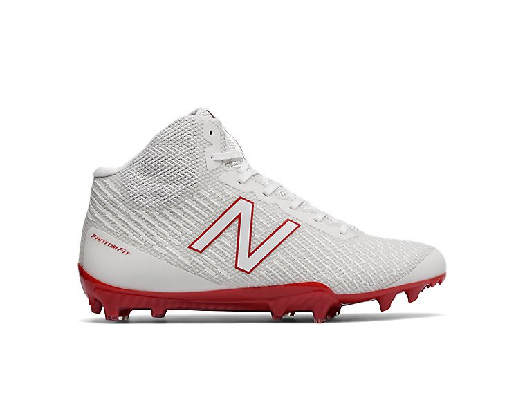 Burn X Mid Cleat, White with Red image number 0