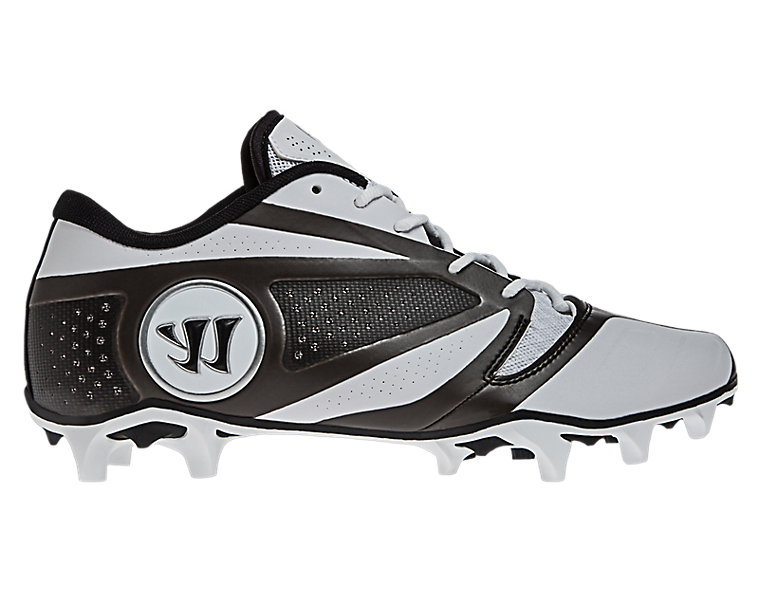 Burn 7.0 Low Cleat, White with Black image number 0