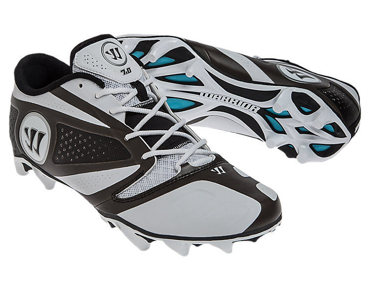 Burn 7.0 Low Cleat, White with Black image number 3