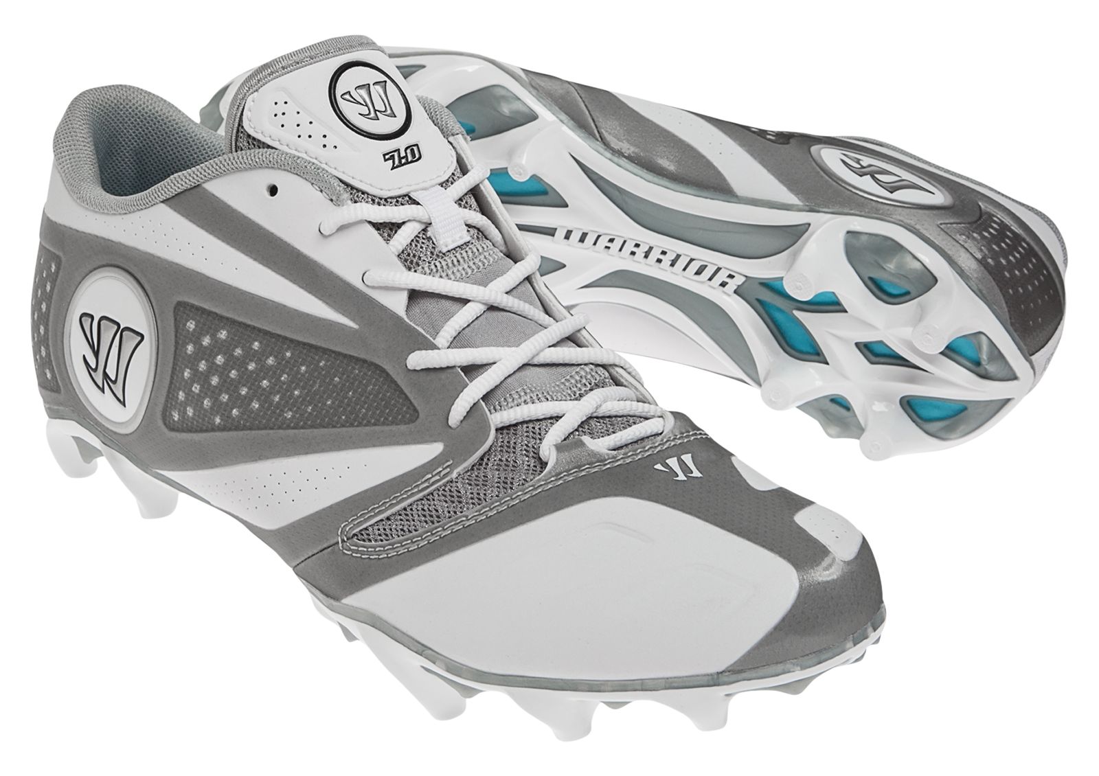 Burn 7.0 Low Cleat, White with Silver image number 3
