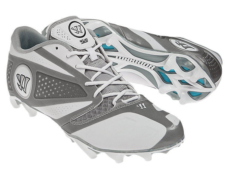 Burn 7.0 Low Cleat, White with Silver image number 3