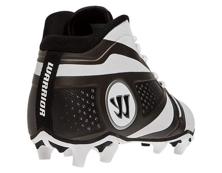 Burn 7.0 Mid Cleat, White with Black image number 2