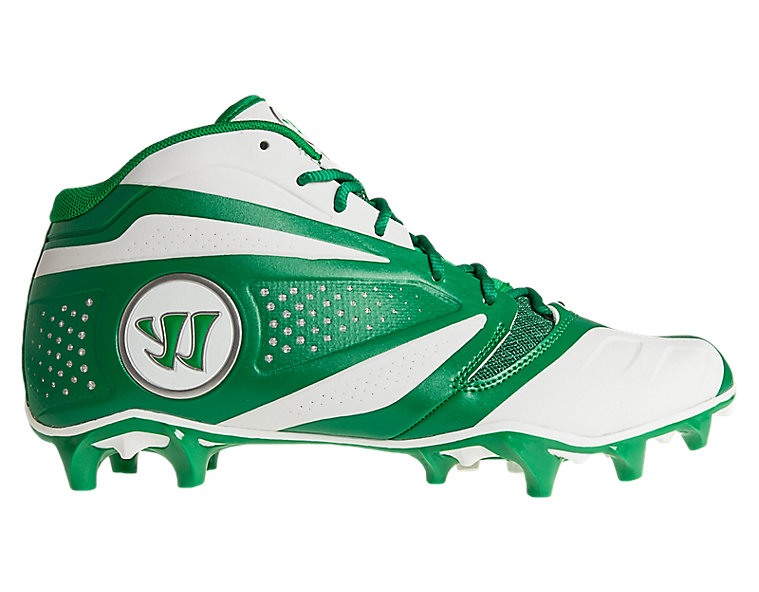 Burn 7.0 Mid Cleat, Green with White image number 0
