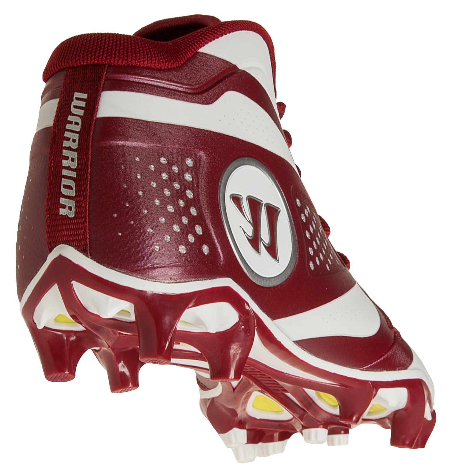 Burn 7.0 Mid Cleat, Maroon with White image number 2
