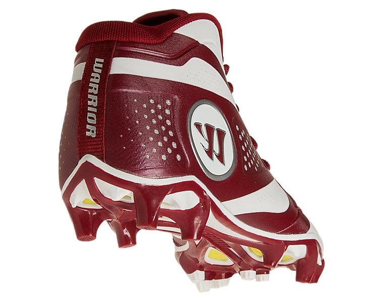 Burn 7.0 Mid Cleat, Maroon with White image number 2