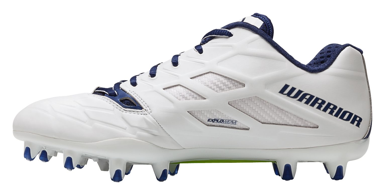 Burn 8.0 Low Cleat, White with Blue image number 1