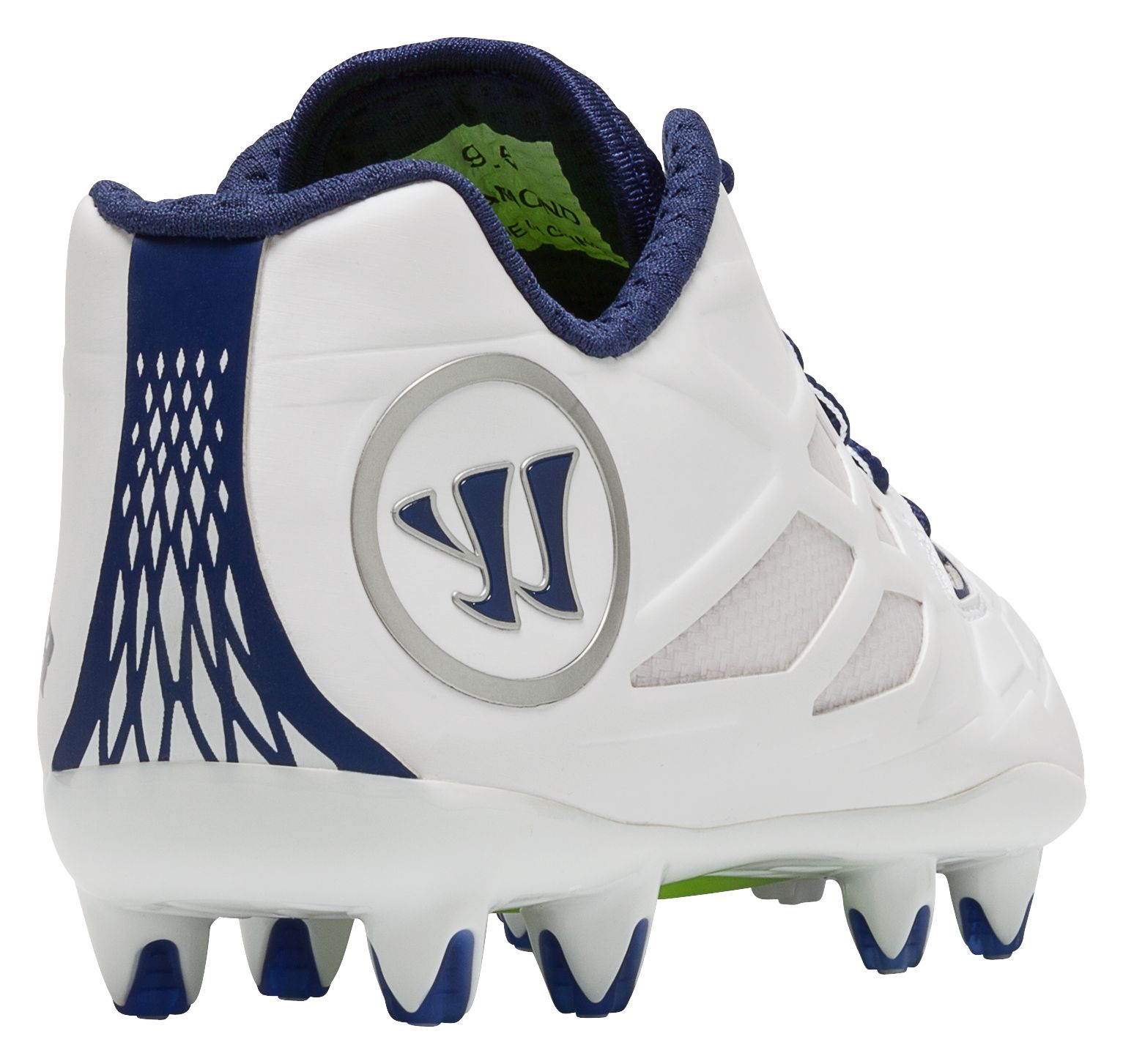 Burn 8.0 Low Cleat, White with Blue image number 2